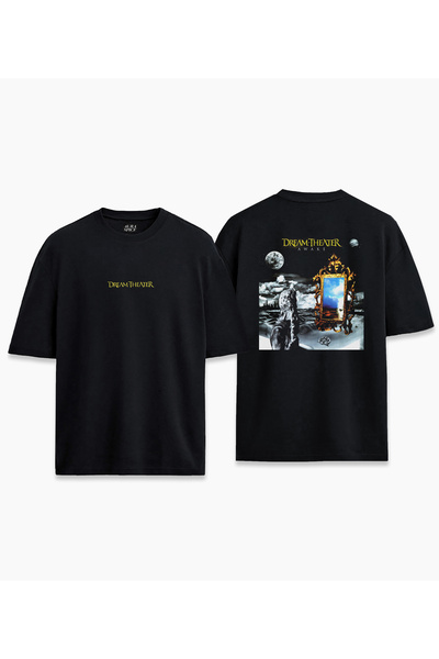 Darkia تي شيرت للجنسين بتصميم ألبوم Dream Theater مطبوع من الأمام والخلف