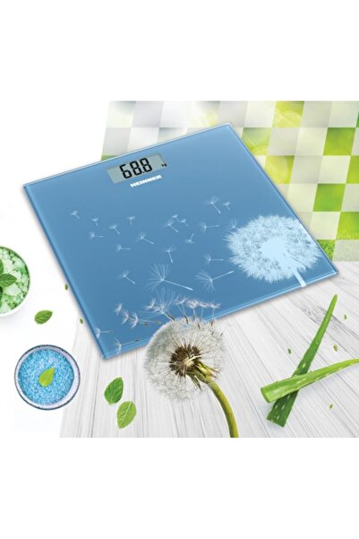 Heinner Bathroom Scale HBS-BL 150, Glass Platform, 150 kg