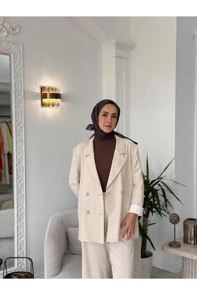 QOOQ STORE QOOQ Simon Ceket Bej 25ss618