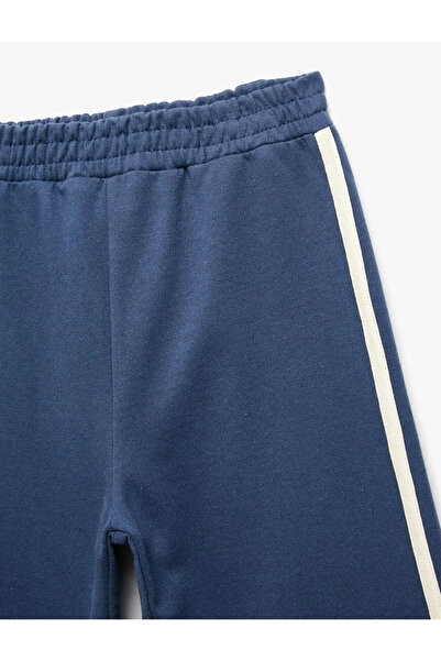 Koton Pamuklu Beli Lastikli Geniş Paça Lacivert Kız Bebek Eşofman Altı 6Wmg40043Ak