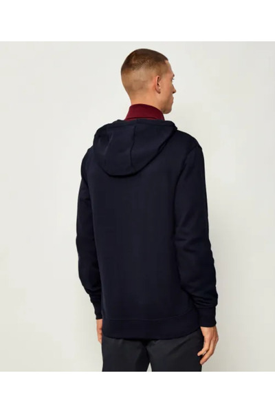 Tommy Hilfiger Чоловічий Regular Fit з капюшоном, з логотипом прапора, 100% бавовна, довгі рукави, синій піджак MW0MW40043-DW5