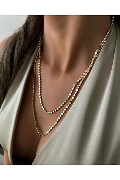 GİS JEWELRY قلادة ذهبية من شوبينغ بطول 90 سم