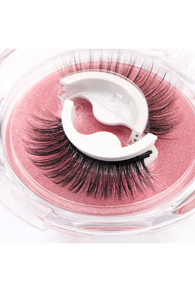 Choice4 رموش صناعية ZD06 ذاتية اللصق قابلة لإعادة الاستخدام، شريط كامل من الرموش، خالية من الغراء، يمكن ارتداؤها في 3 ثوانٍ