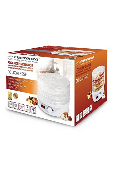 ESPERANZA Deshidrator alimente , fructe ,legume, ciuperci ,250W, 4 tavi si 8 programe