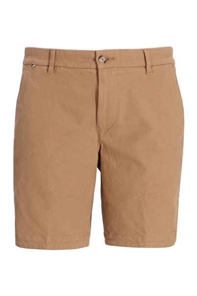 BOSS Erkek Normal Bel Diz Üstü Cep Ve Kemer Detaylı Kahverengi Şort 50543951-260