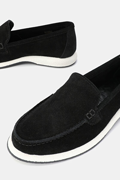 TUNAELLİ Дамски черни мокасини от естествена кожа, размери 36-41