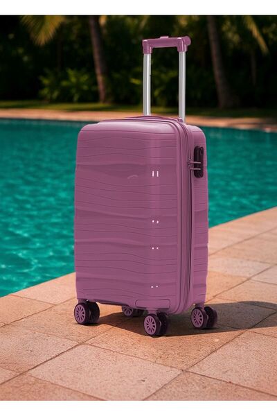 Laguna Orta Boy Kırılmaz Silikon Valiz Dalgalı Model