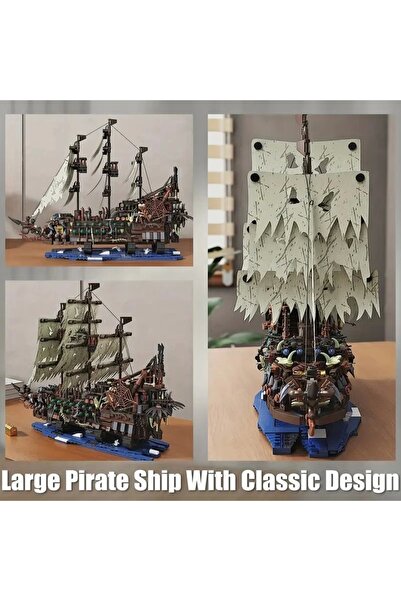 BUILDING BLOCK Pirate Ship Building Blocks Set 2159 Pieces Classic Miniature Model Kit Perfect Hed for Adults