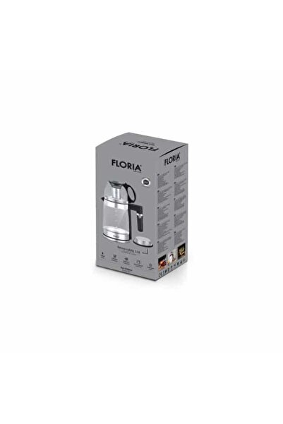 Floria Set fierbător electric și ceainic, argintiu, putere 1500W, capacitate 1,8L și 1,2L ZLN1757