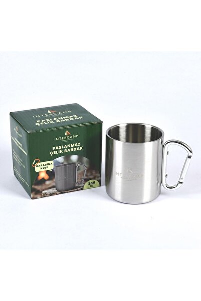 intercamp 6’lı KAMP SETİ-Kafa Lambası, Çadır Işığı, Çelik Kupa, Çadır Kazığı, Kamp Halatı, Karabina Askıları