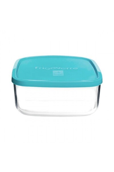 Bormioli Rocco Square glass casserole with lid BORMIOLI FRIGOVERRE, 22x22xh9cm, 3370ml