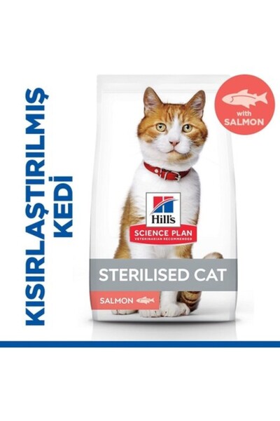 Hill's Science Plan Genç Yetişkin Kısır Kedi Maması Somon Balıklı 1,5 kg