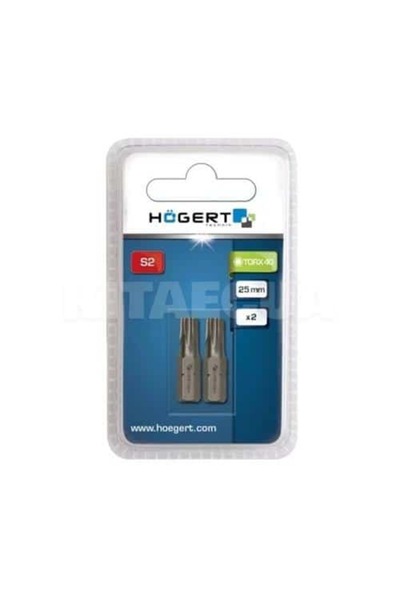 HOEGERT Set 2 bucăți, biți pentru șurubelniță, TORX 40 SLIM, 25mm HOGERT HT1S367