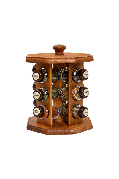 Z-Tools Suport pentru set din lemn plus 12 sticle de condimente EXT10363