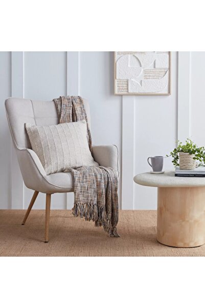 Home Centre Seline Jacquard Flannel Throw - 150x200 cm