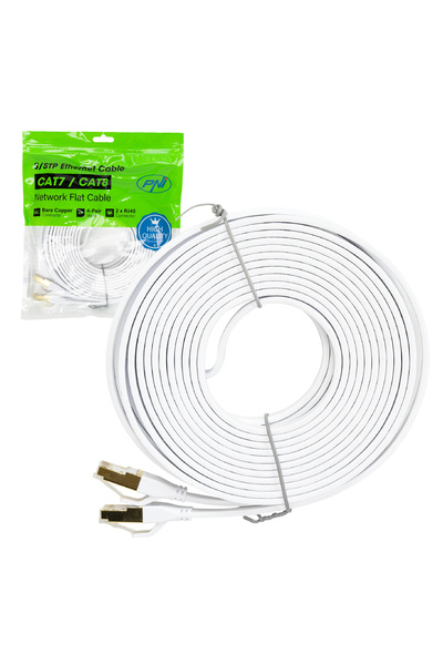 PNI Flat network cable S/STP CAT8 U8075W, 2 x RJ45, 7.5m