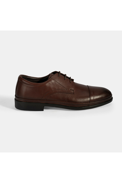 Desa Men's Brown Laced Leather Shoes
