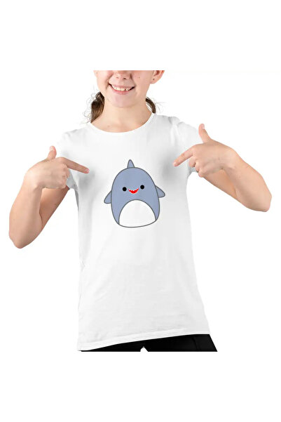 OEM Tricou Copii Fete Squish mallows Rechin Ocean