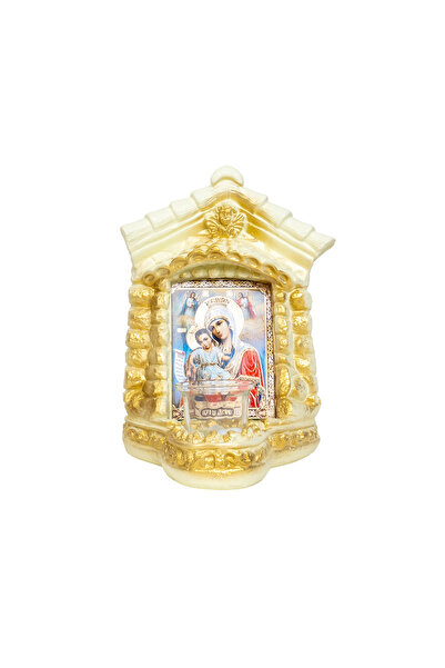 Z-Tools Lumânare din ipsos, Fecioara Maria și pruncul, casă 16x14x24cm EXT9918