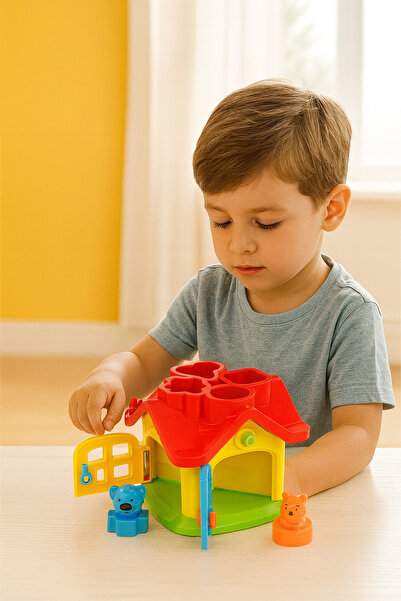 hak-iş oyuncak Polesie Colorful Shape Matching and Educational Toy House with...