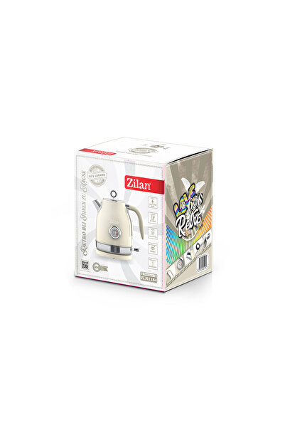Zilan Retro Kettle, 1.7L Capacity, 2200W Power, 360° Rotation, Cream ZLN1184