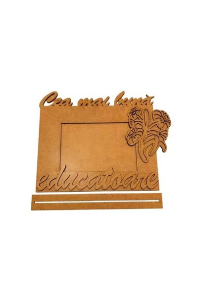 OEM MDF photo frame, message 'The best teacher', 27.2cm x 20.9cm