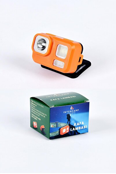 intercamp 6’lı KAMP SETİ-Kafa Lambası, Çadır Işığı, Çelik Kupa, Çadır Kazığı, Kamp Halatı, Karabina Askıları