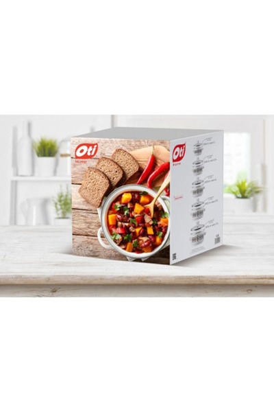 Oti Set 5 oale emailate și capace de sticlă OTI, diametre 16/18/20/22/24 OTI0017