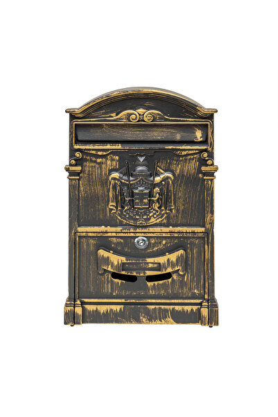 Z-Tools Metal Mailbox for Outdoor Use, 410x260x90mm, Gold ZTS5580_AU