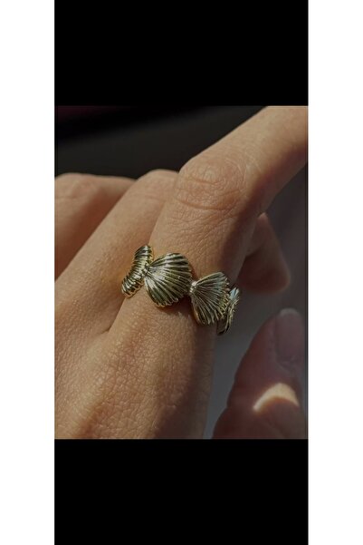 Aylish Bijuteri خاتم من الصدف الذهبي