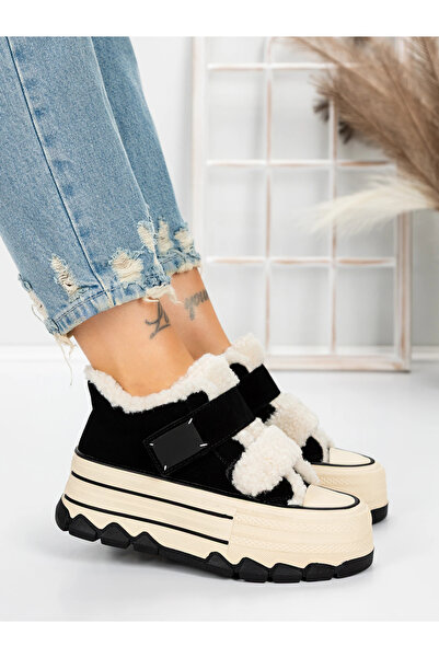 Pantoful Γυναικείες Μπότες από Γνήσιο Δέρμα 5W53 Μαύρες