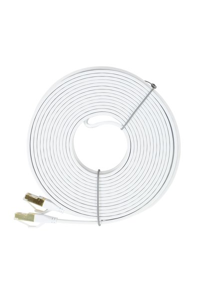 PNI Cablu de rețea plat S/STP CAT8 U8100W, 2 x RJ45, 10m