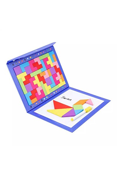 SDX Market Carte magnetică multifuncțională - Puzzle magnetic Tetris
