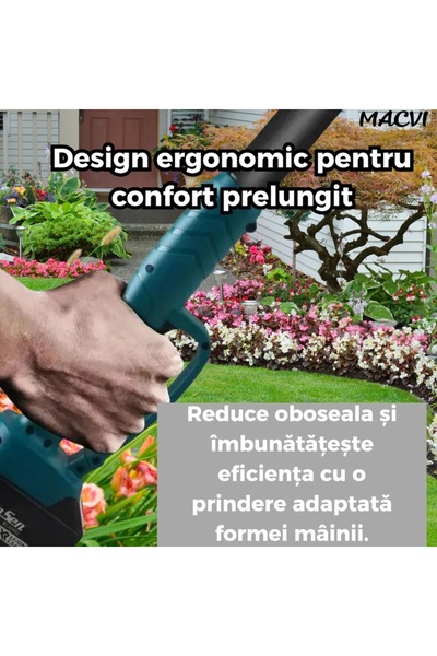 MACVI Electric Scissors and Chainsaw Set with Extendable Arm, Macvi®, Quick and Easy Cutting at Height