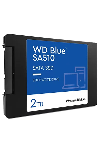 WD Solid-State Drive, WD, WDS200T3B0A Blue, SA510 SSD, 2.5", 2TB, SATA III