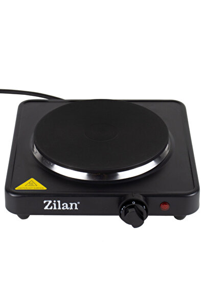 Zilan Electric stove with 1 burner, adjustable thermostat in 5 levels, 1500W, black
