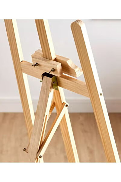 Taimi حامل فني خشبي قابل للطي، قطعة واحدة، متعدد الاستخدامات، بيج - 175 سم