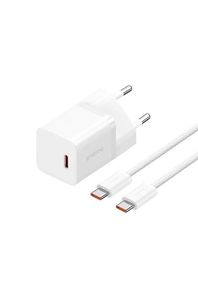 Baseus Încărcător Type-C, încărcare rapidă, GaN, 30W + cablu Type-C, 100W, 1m - (P10110902213-00)