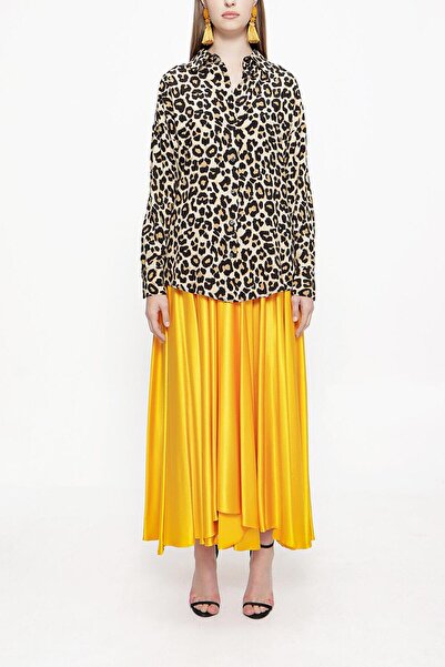 SOCIETA Bej Vizon Bol kesim gömlek 10814