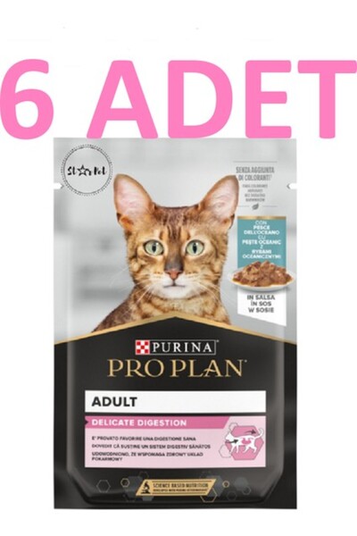 Pro Plan Delicate Sos Içinde Okyanus Balıklı Pouch Kedi Yaş Maması 85 gr x 6 Adet