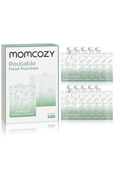 Momcozy - Reusable Baby Food Pouches - Pack Of 10 - 148 ml
