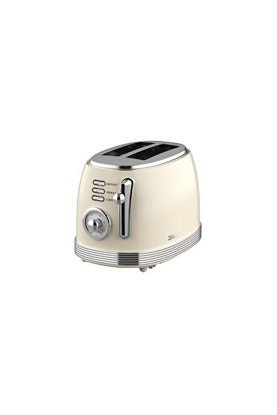Zilan Retro Toaster with 6 Toast Settings, 850W, Light Indicator, Cream / ZLN 1191 ZLN1191