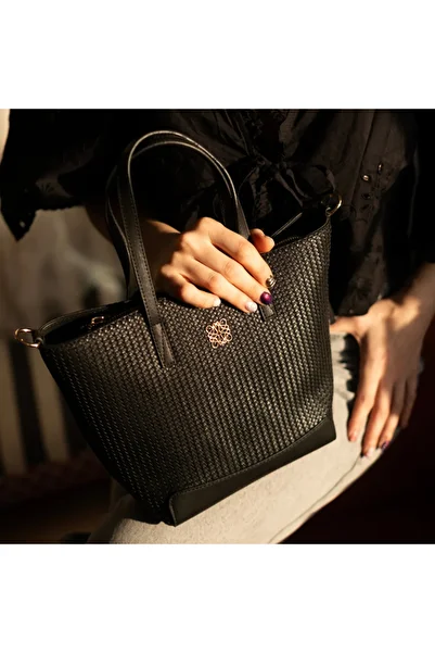 Woven Way - Siyah Kadın Kol Çantası Juvis Bag