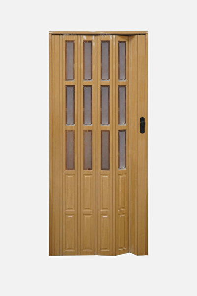 homenter Katlanır Camlı Kayın Akordiyon Kapı - 86x203 cm