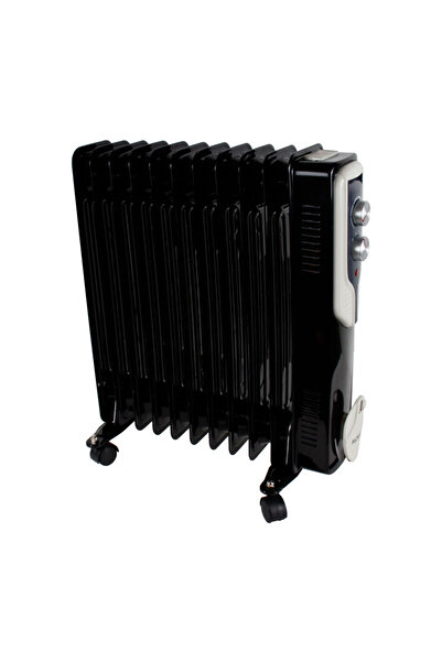 Floria Radiator electric cu ulei Floria, 2500 W, 11 elemente, negru ZLN3666