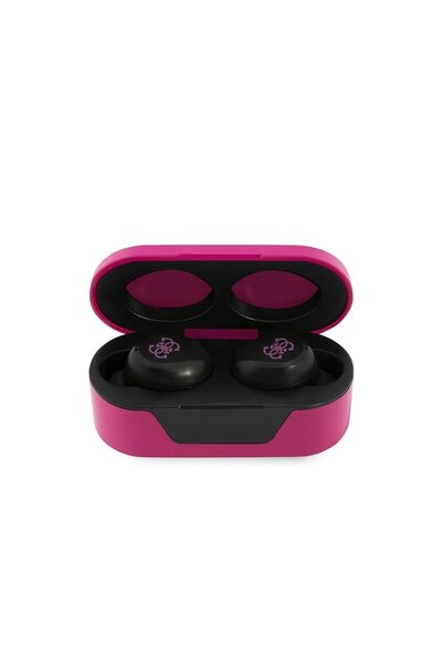 Guess Bluetooth headphones with digital display Guess, magenta, GUTWST31EM