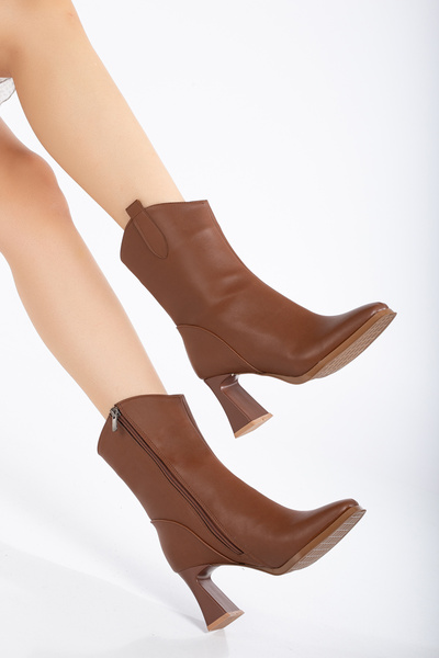 DYG STORE Silver Toe Stylish Heel Women's Boots