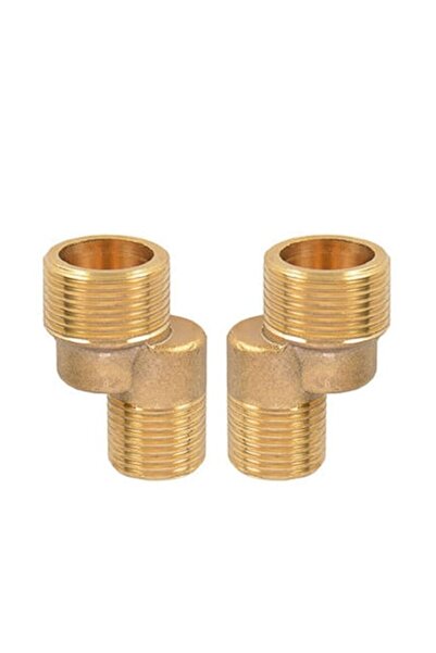 Spis Design Set adaptoare excentrice pentru robinet sanitar, scurte, 2 buc., 1/2 x 3/4, H 46 mm