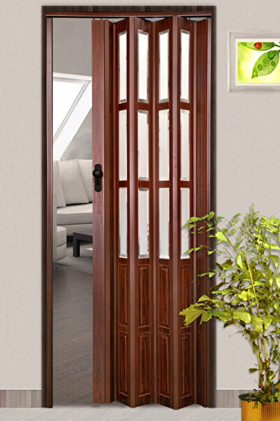 homenter Katlanır Camlı Verge Akordiyon Kapı - 86x203 cm