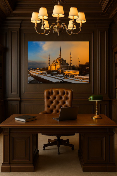 KanvasSepeti Bohemian Landscape Printed Large Size Oil Painting Textured High...